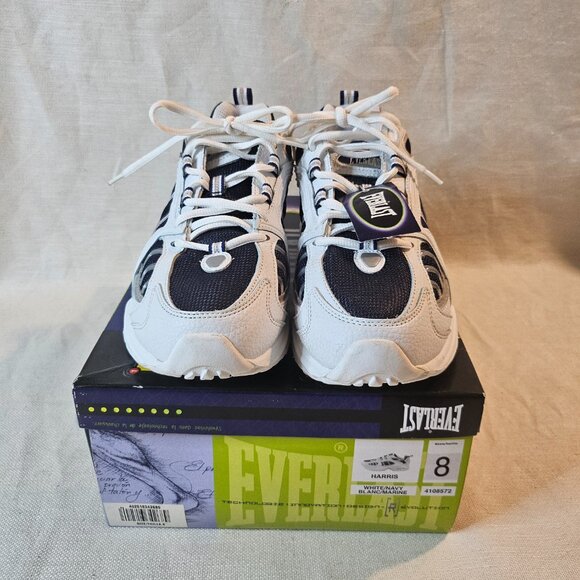 Everlast Harris Men’s White/Navy Athletic Shoes - Size 8 - Picture 2 of 9